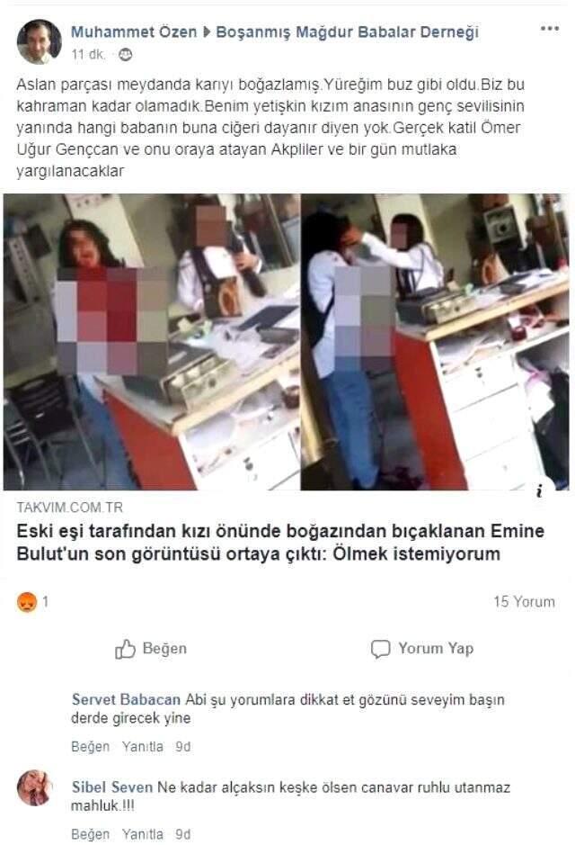 Emine Bulut cinayetini öven Boşanmış Mağdur Babalar Derneği başkanı hakkında soruşturma başlatıldı