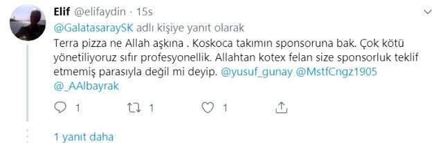 Galatasaray taraftarı, Pizza Pizza ile imzalanan sponsorluk anlaşmasına tepki gösterdi