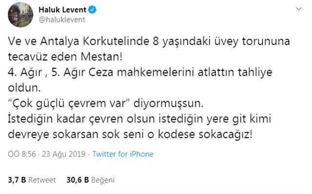 Haluk Levent, çocuk istismarından gözaltına alınan kişinin tahliye edilmesine öfke kustu