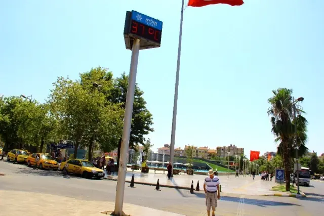 Aydın güne 37 derece ile başladı
