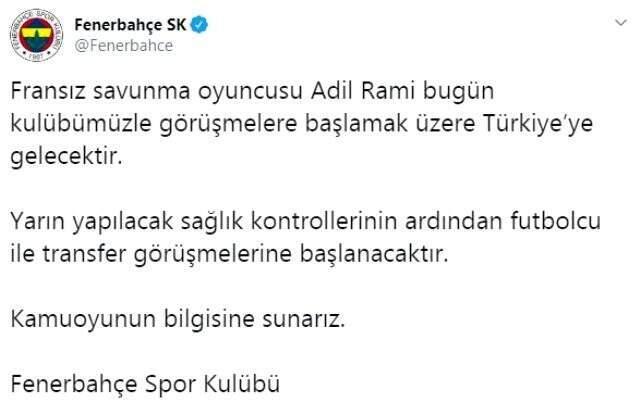 Fenerbahçe, Adil Rami ile görüşmelere başladı!