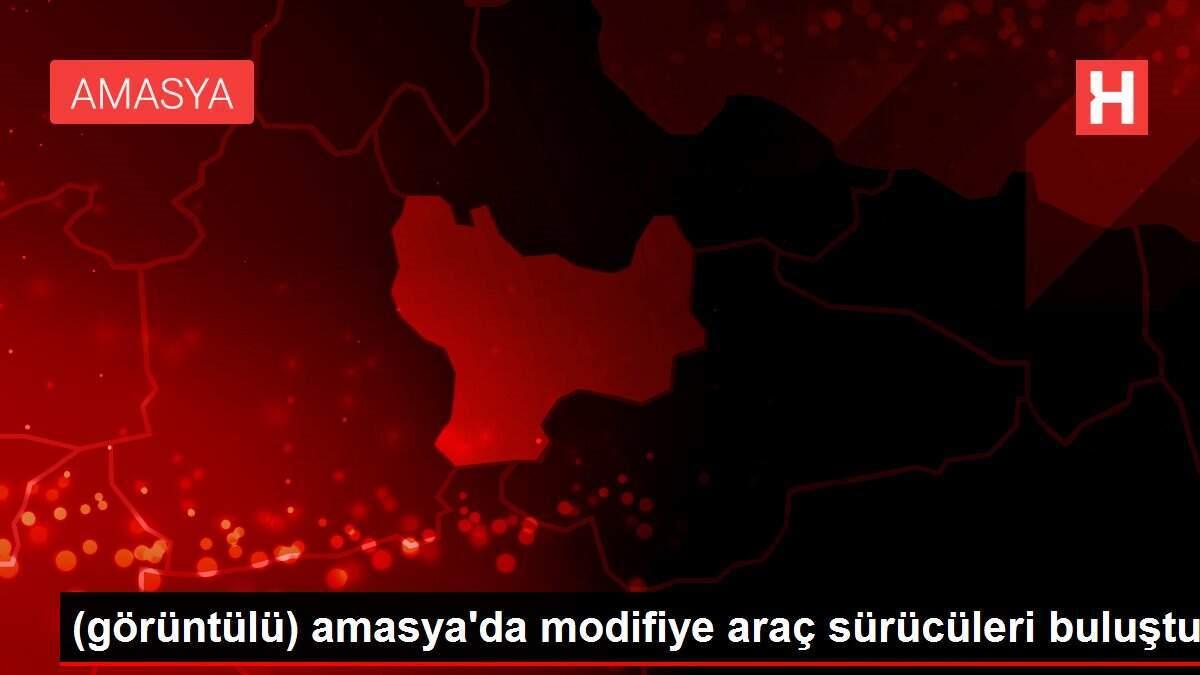 (görüntülü) amasya'da modifiye araç sürücüleri buluştu