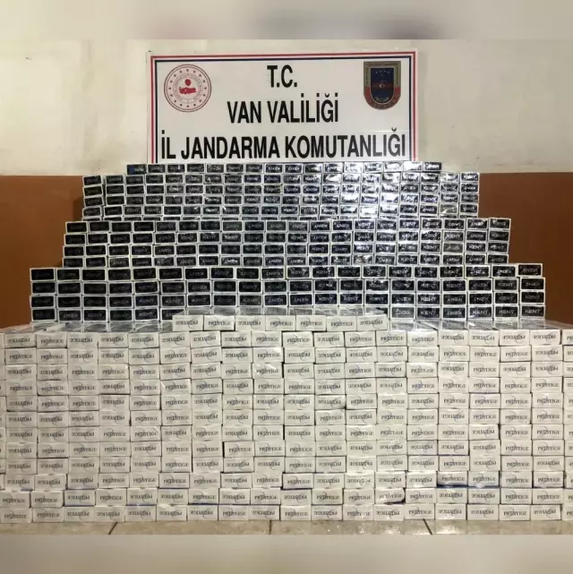 Özalp'ta 14 bin 980 paket kaçak sigara ele geçirildi