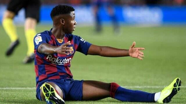 Ansu Fati, Barcelona tarihine geçti! İlk tebrik Messi'den geldi