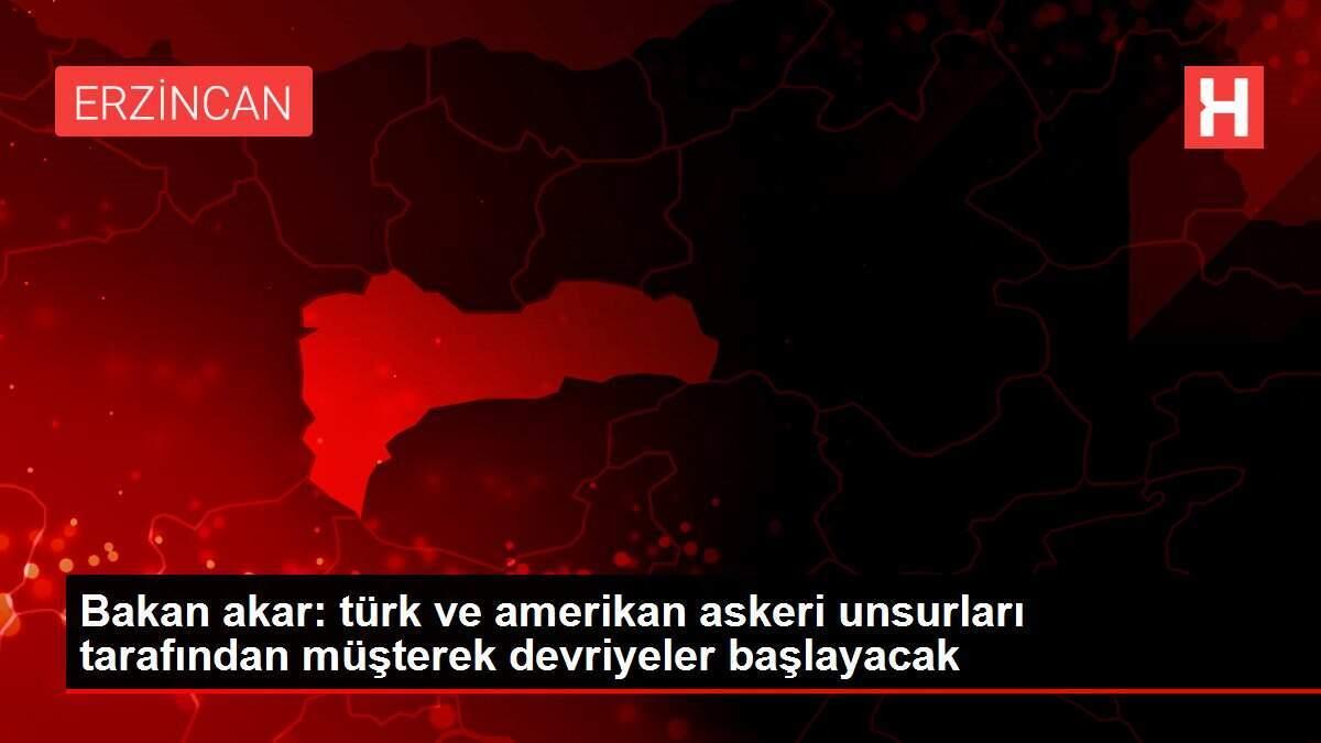 Bakan akar: türk ve amerikan askeri unsurları tarafından müşterek devriyeler başlayacak Bakan akar: türk ve amerikan askeri unsurları tarafından müşterek devriyeler başlayacak