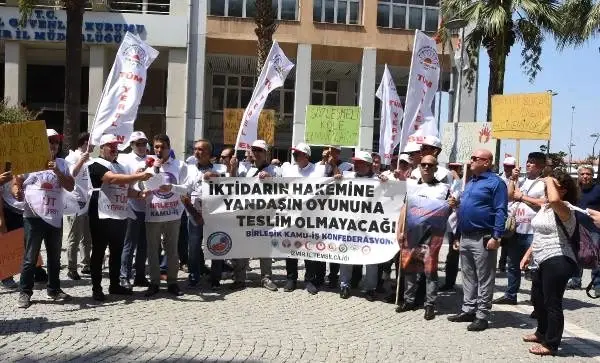 Birleşik kamu-iş konfederasyonu üyesi memurlar iş bıraktı Birleşik kamu-iş konfederasyonu üyesi memurlar iş bıraktı