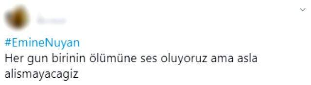 Emine Nuyan, sokak ortasında katledilmesinin konuşulmaması sosyal medyada tepki çekti
