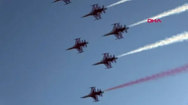 Türk yıldızları zafer için havalandı Türk yıldızları zafer için havalandı