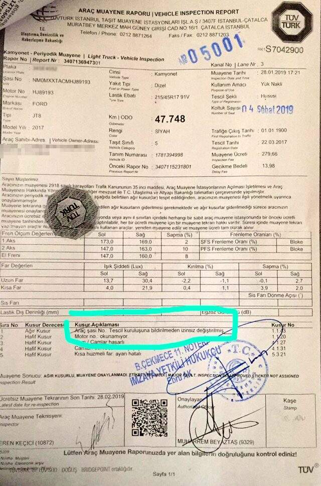 Aldığı sıfır aracın çift şase numaralı olduğunu öğrenince hayatının şokunu yaşadı