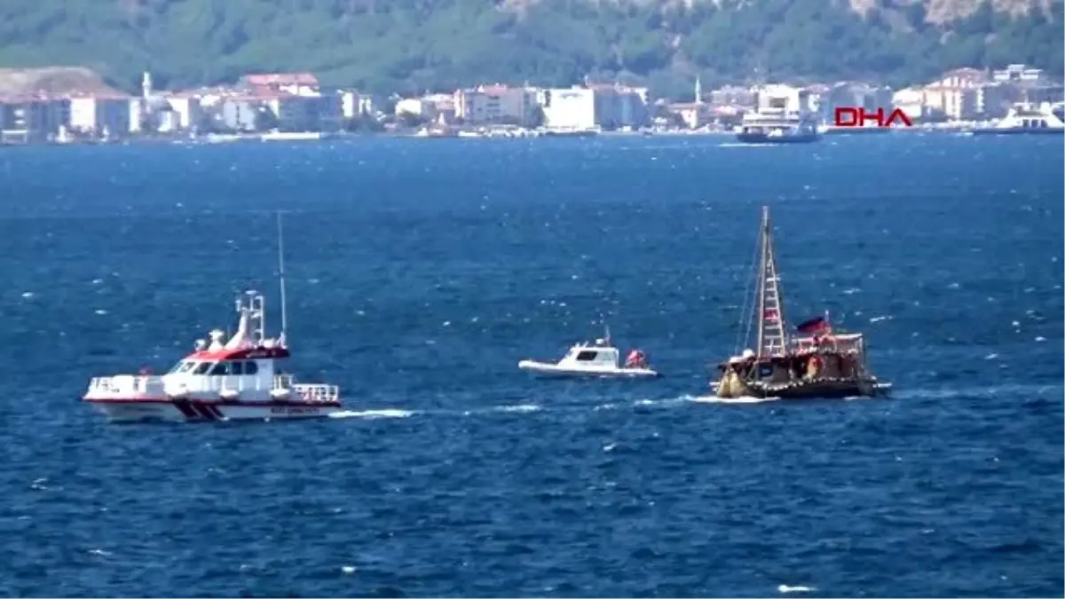 Antik dönemin izlerini taşıyan 'abora-ıv' gemisi çanakkale'ye geldi