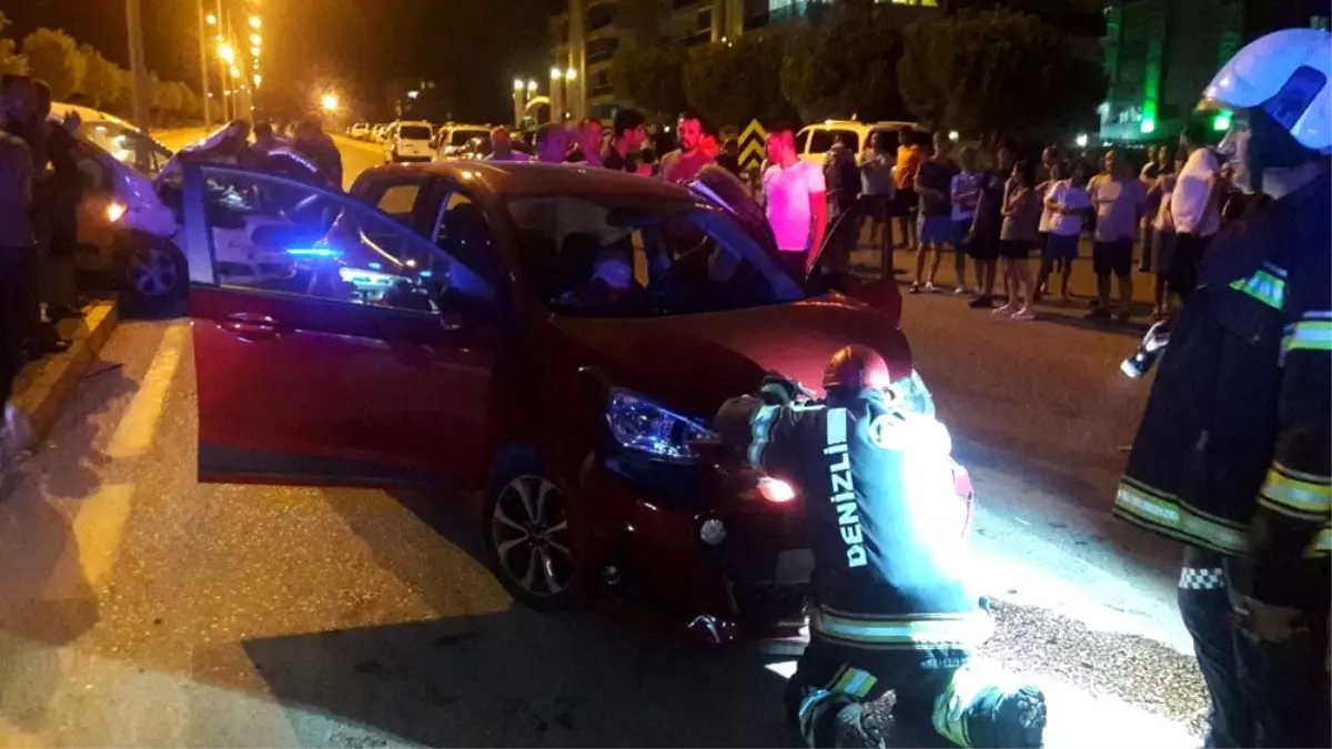 Denizli'de trafik kazası: 3 yaralı