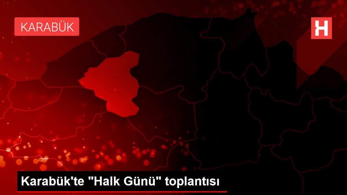 Karabük'te 'Halk Günü' toplantısı