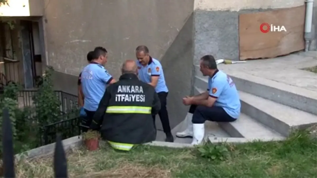 Keçiören'de korkutan yangın