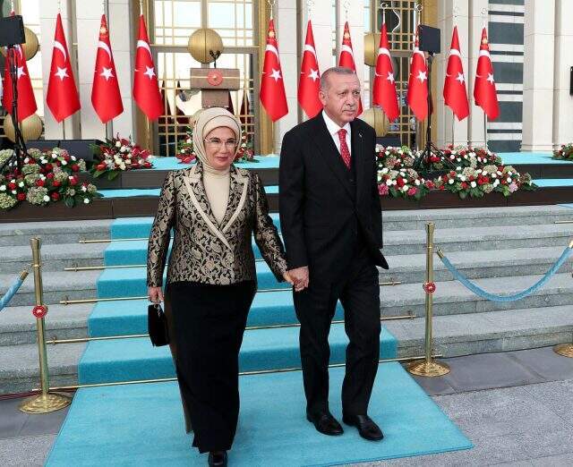 30 Ağustos Zafer Bayramı resepsiyonunda Erdoğan ve Akşener bir araya geldi