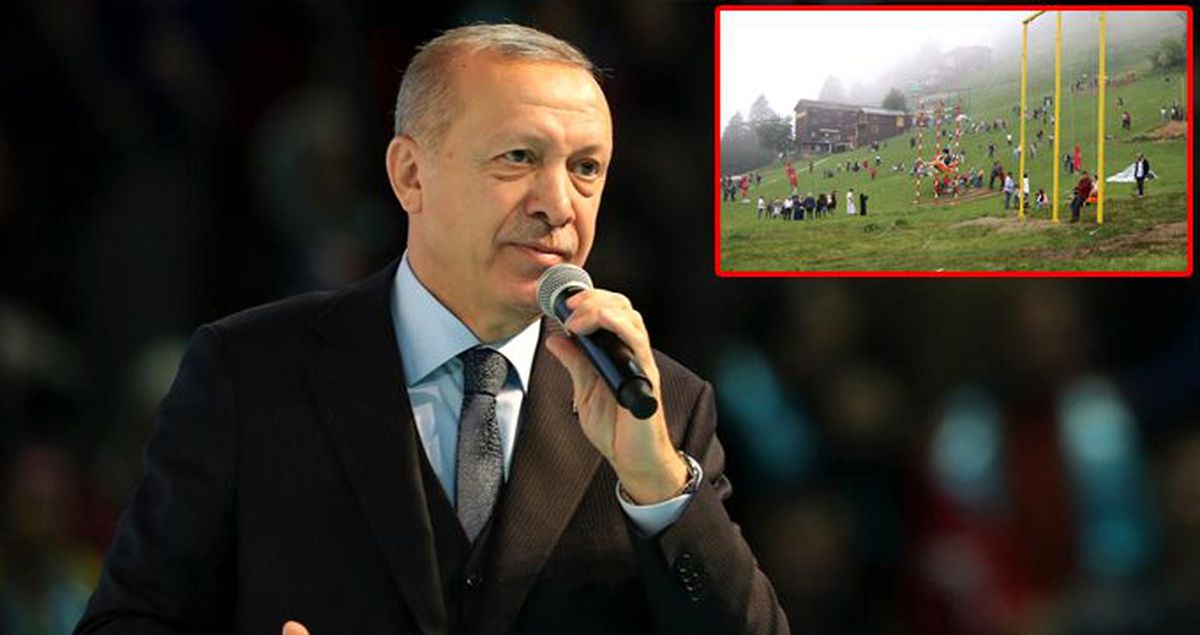 Erdoğan'ın 'O acayip şeyleri temizleyeceğiz' dediği Ayder Yaylası'ndaki salıncaklar sökülüyor