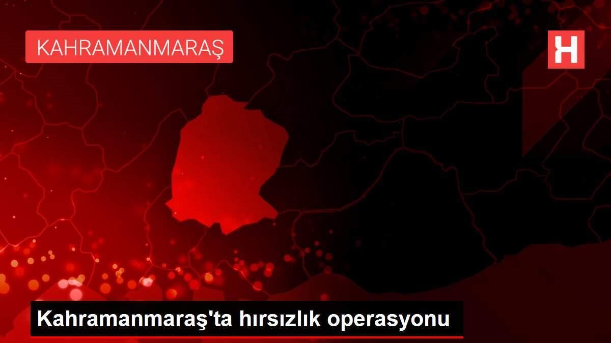 Kahramanmaraş'ta hırsızlık operasyonu
