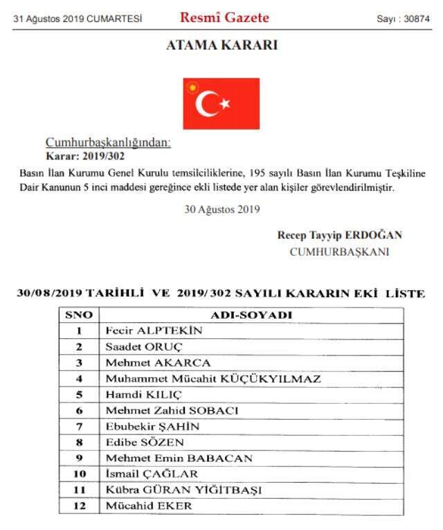 SETA raporunu hazırlayan İsmail Çağlar, Basın İlan Kurumu temsilciliğine atandı