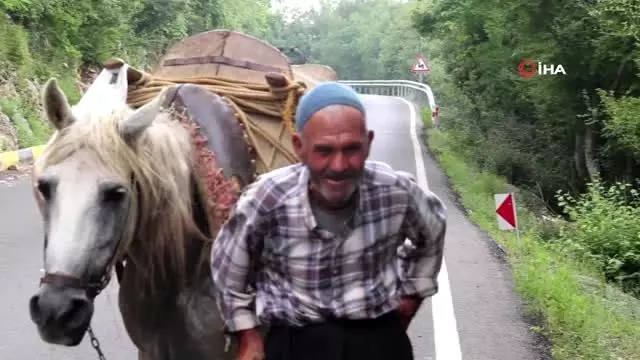 60 yıldır at üstünde elma satıyor