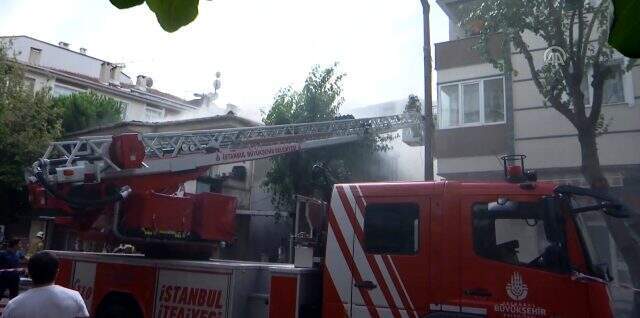 İstanbul Maltepe'de korkutan yangın!