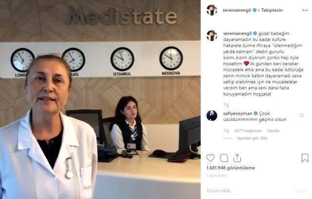Dördüncü kez düşük yapan Seren Serengil, dün gece oyuncak bebekle uyudu