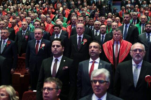 Erdoğan'dan Adli Yıl Açılışı için Külliye'ye gelmeyen barolara tepki: Bu gazi mekan milletimizin evidir