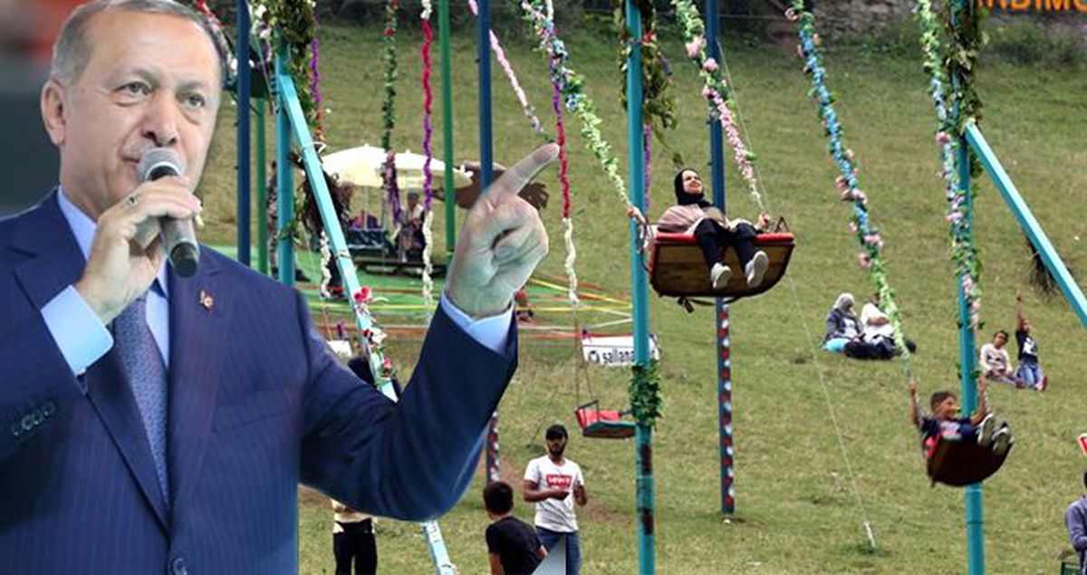 Erdoğan talimat vermişti! Ayder'de salıncaklar tek tek söküldü