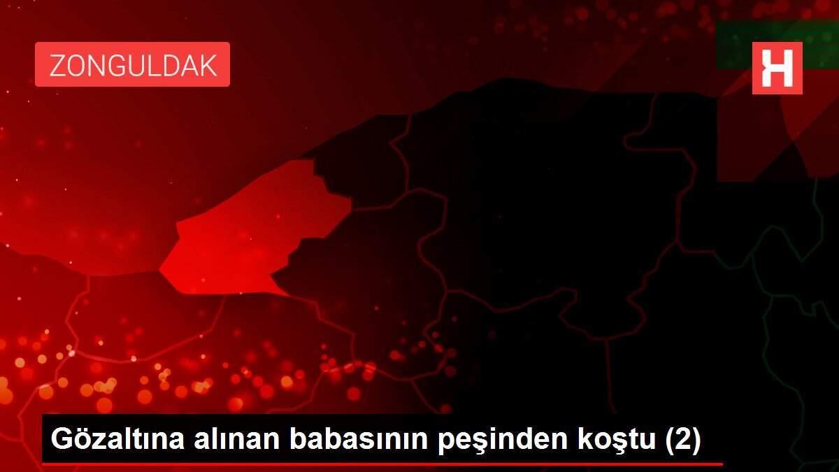 Gözaltına alınan babasının peşinden koştu (2)