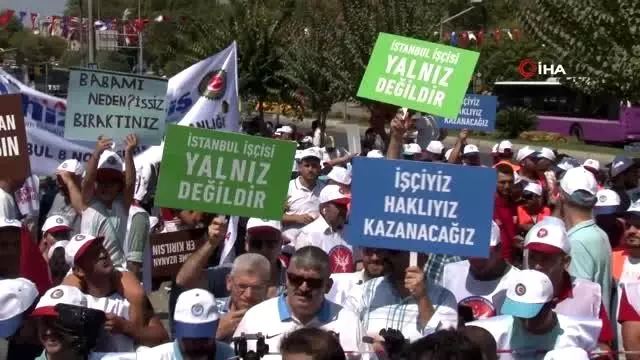 HAK-İŞ İBB önündeki eyleme destek verdi HAK-İŞ İBB önündeki eyleme destek verdi