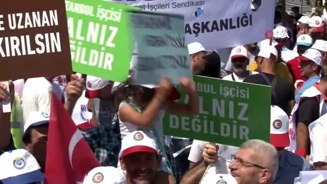HAK-İŞ İBB önündeki eyleme destek verdi HAK-İŞ İBB önündeki eyleme destek verdi