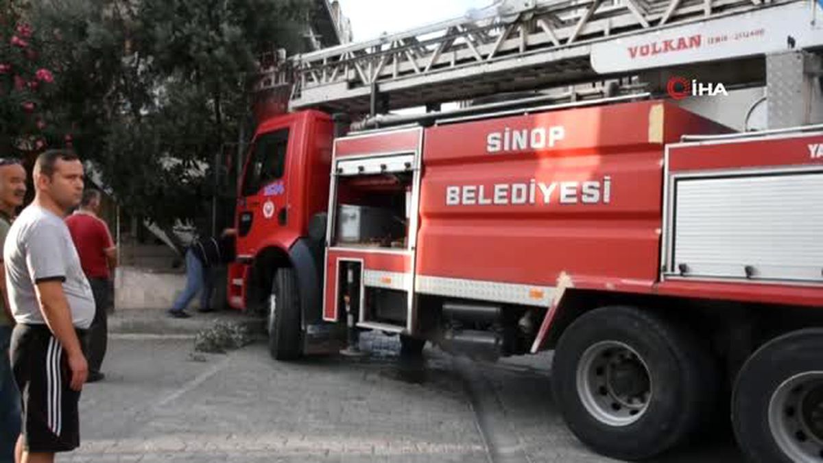 İtfaiye aracının zor anları