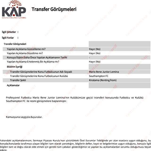 Son Dakika: Galatasaray, Lemina'yı transfer etti!