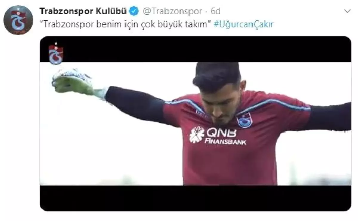 Trabzonspor'dan uğurcan çakır videosu