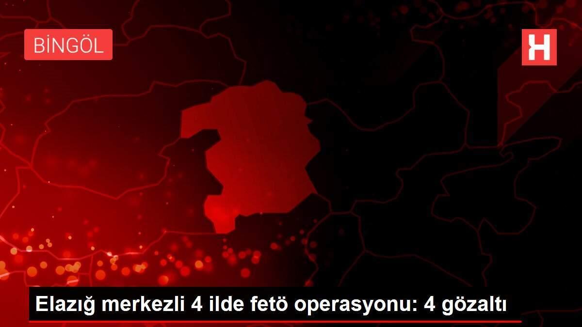 Elazığ merkezli 4 ilde fetö operasyonu: 4 gözaltı