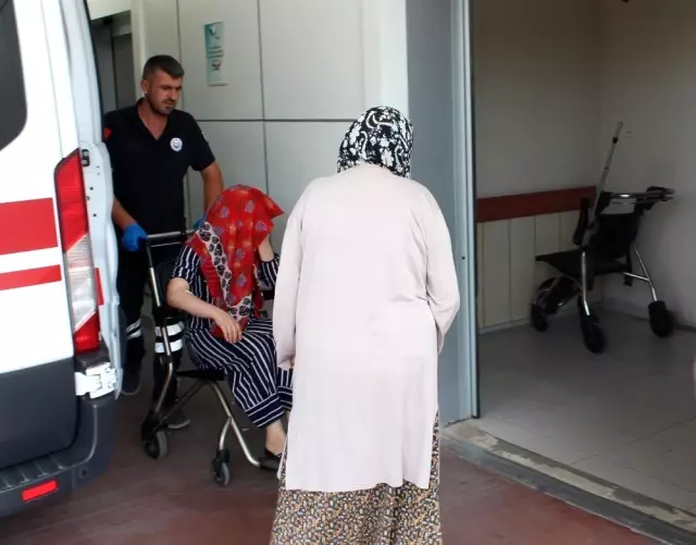 Kocasının darp ettiği kadın komşusuna sığındı