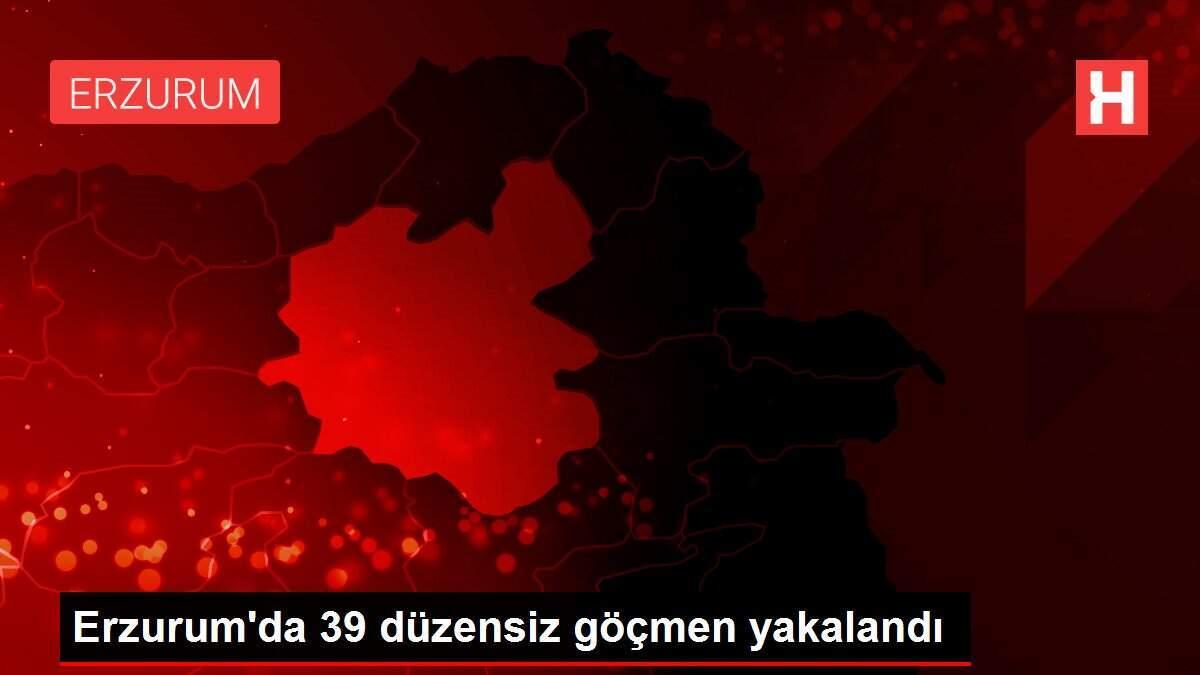 Erzurum'da 39 düzensiz göçmen yakalandı