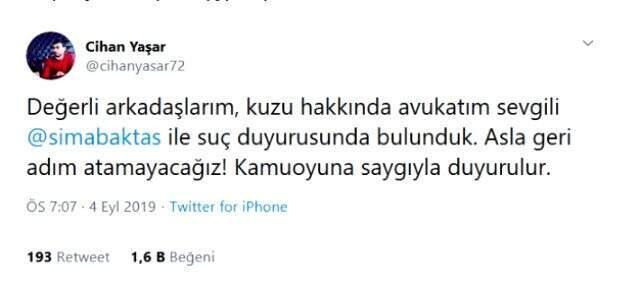 İmamoğlu'nun düğününe katıldığı Cihan Yaşar'dan Burhan Kuzu hakkında suç duyurusu