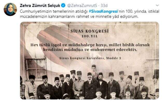 Twitter'de Sivas Kongresi paylaşımları