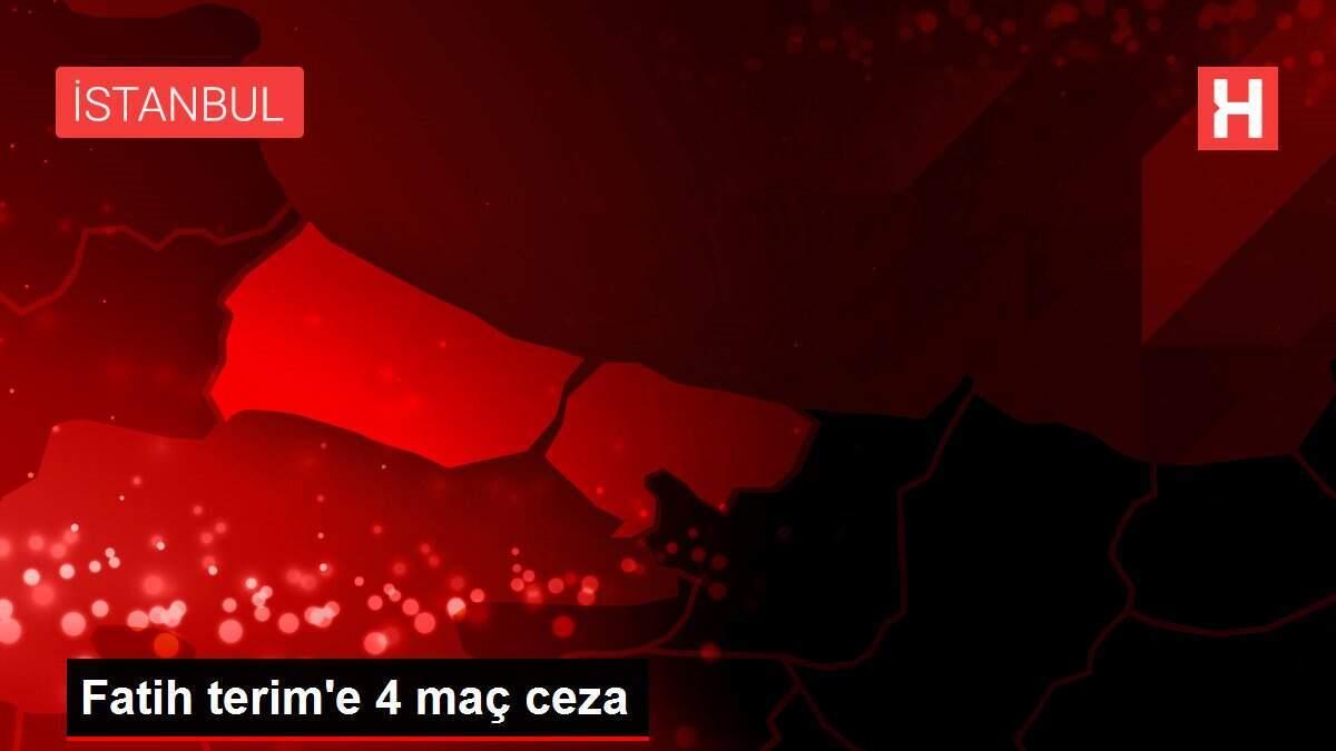 Fatih terim'e 4 maç ceza