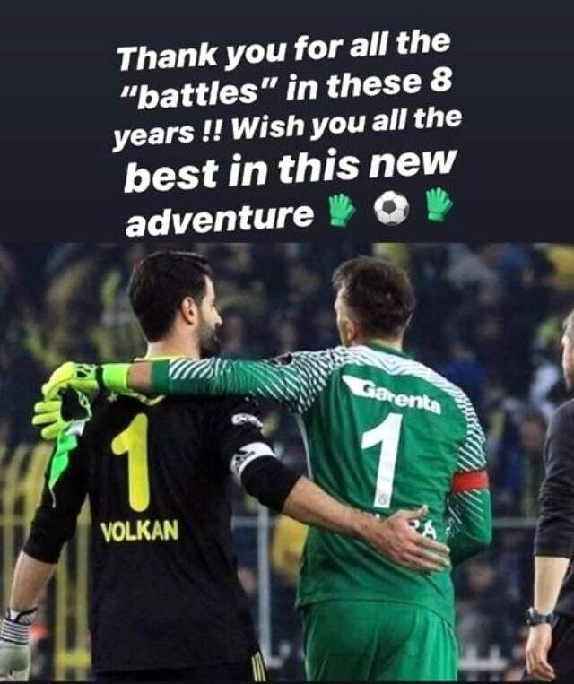 Fernando Muslera'dan Volkan Demirel'e destek mesajı
