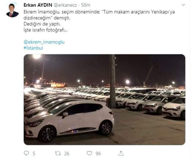 İmamoğlu 'İsrafı ispatlayacağım' demişti, yüzlerce araç gece yarısı Yenikapı'ya getirildi