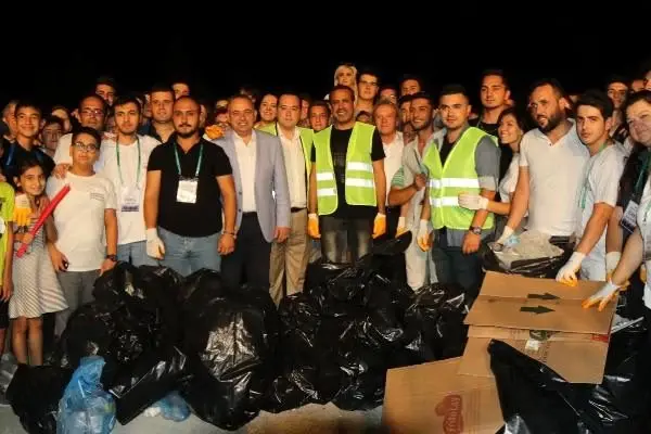 Haluk levent'ten önce konser, sonra alanda temizlik