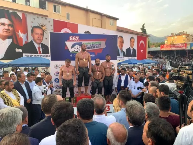 Elmalı Başpehlivanı Ali Gürbüz oldu Elmalı Başpehlivanı Ali Gürbüz oldu