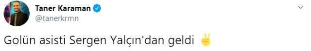 Son dakikada gelen gol sonrası futbolseverler, Sergen Yalçın'a teşekkür etti!