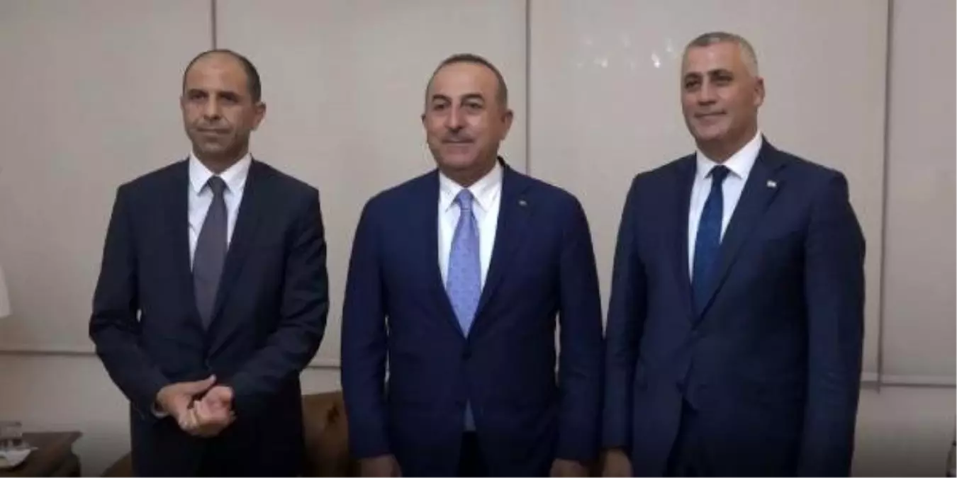 Çavuşoğlu, özersay ve amcaoğlu ile görüştü