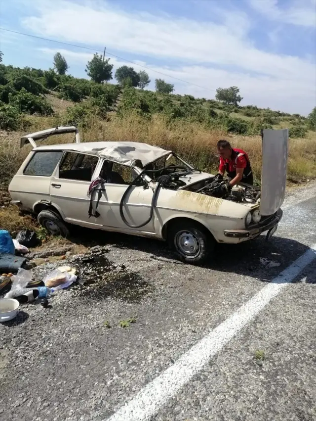 Denizli'de trafik kazası: 3 yaralı