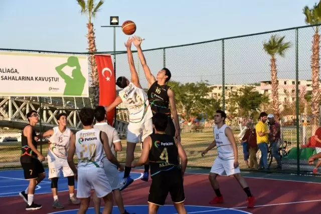 Aliağa'da basketbol sahaları hizmete açıldı
