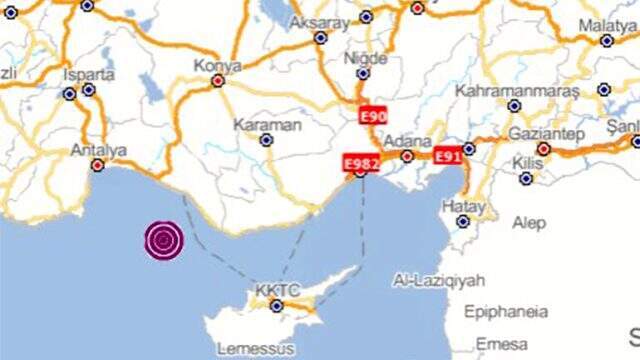 Son Dakika: Akdeniz'de 4.2 büyüklüğünde deprem
