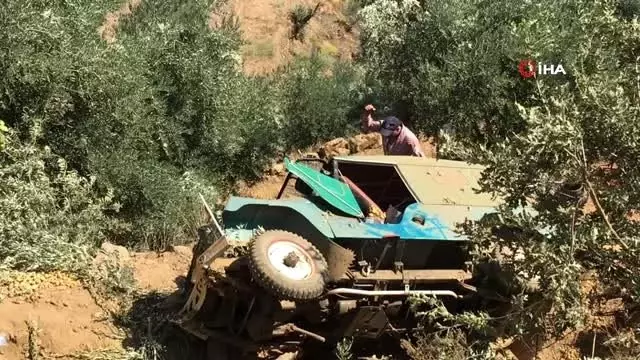 Tarım işçilerini taşıyan araç uçuruma yuvarlandı; 1 ölü, 5 yaralı