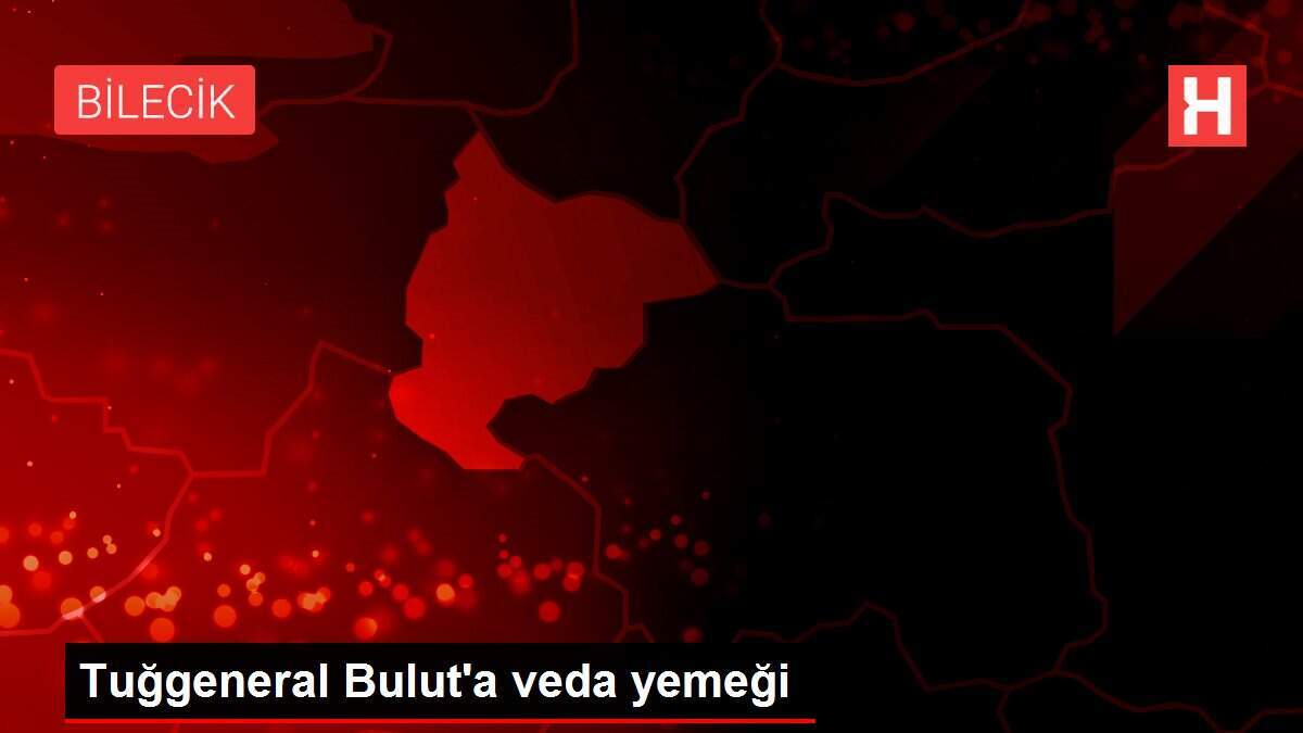 Tuğgeneral Bulut'a veda yemeği