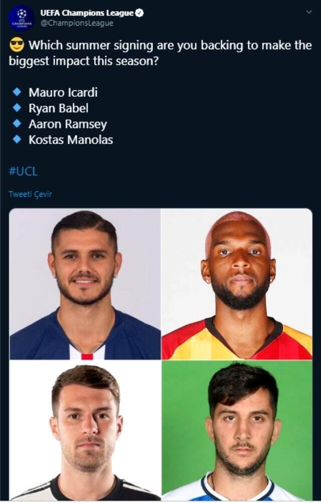 UEFA'nın anketinde Babel sürprizi!